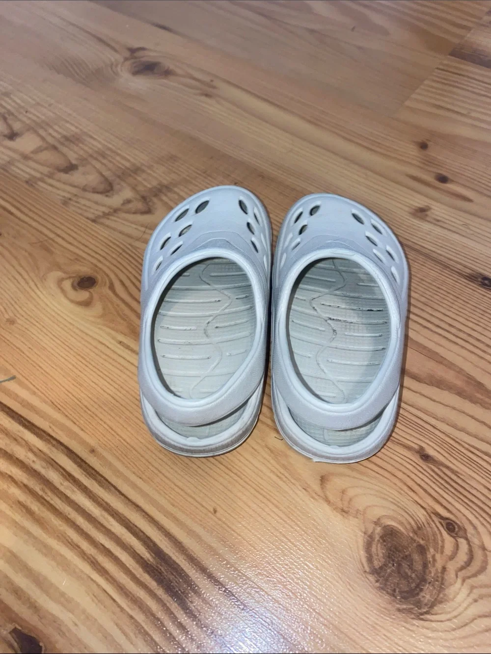 Kids Cream Water Clog with Secure Heel Strap